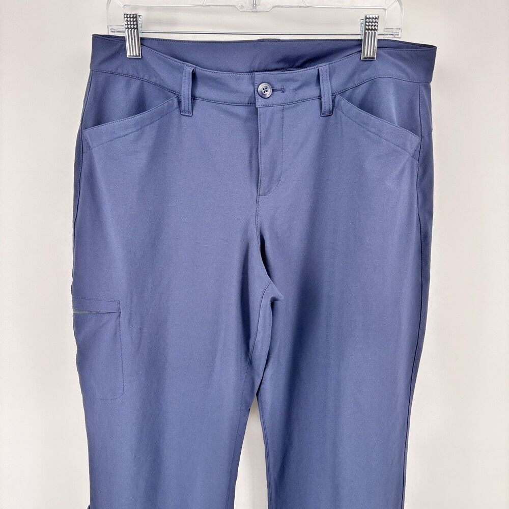 Eddie Bauer Women's 10 Blue Stretch Utility Cargo Pants 89% Polyester